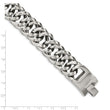 Stainless Steel Polished Fancy Links 9in Bracelet