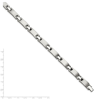 Stainless Steel Brushed and Polished 8.5in Bracelet