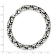 Stainless Steel Polished Ovals 8.25in Bracelet
