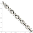 Stainless Steel Polished Fancy 8.5in Bracelet