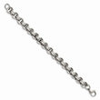 Stainless Steel Circle Link 8in Bracelet