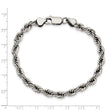 Stainless Steel Polished 6mm Rope Bracelet