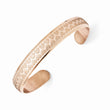 Stainless Steel Rose Gold Cuff Bangle