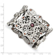 Stainless Steel Red CZ Stretch Bracelet