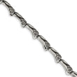 Stainless Steel Antiqued Dragon 8.75in Bracelet