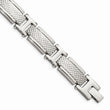 Stainless Steel Polished and Textured Bracelet