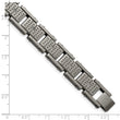 Stainless Steel Brushed w/CZ Bracelet