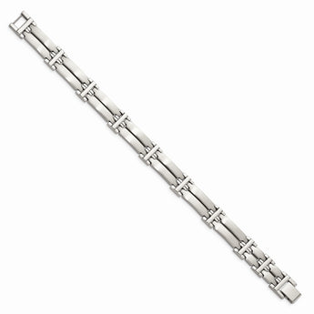 Stainless Steel Brushed and Polished Link Bracelet