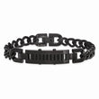 Stainless Steel Polished and Brushed Black IP-plated Bracelet