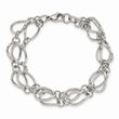 Stainless Steel Polished Double Strand Bracelet