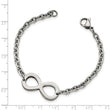Stainless Steel Polished Infinity Bracelet