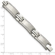 Stainless Steel Polished/Brushed 1ct tw. Diamond Bracelet
