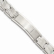Stainless Steel Polished and Matte CZ Bracelet
