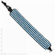 Stainless Steel Black Cord Woven Imitation Turquoise Bracelet