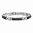 Stainless Steel Polished and Brushed Black IP-plated Bracelet