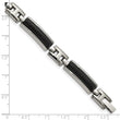 Stainless Steel Polished and Brushed Black IP-plated Bracelet