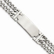 Stainless Steel Polished Adjustable 7.75 with 1/2 inch ext. ID Bracelet