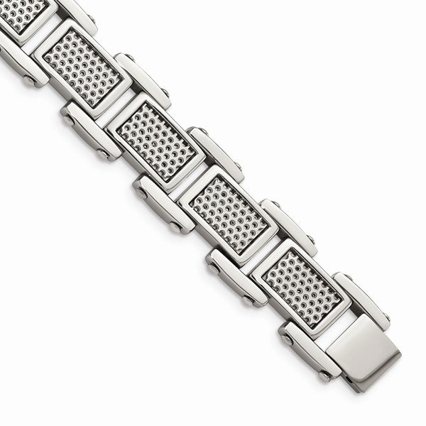 Stainless Steel Polished and Brushed Bracelet