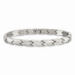 Stainless Steel Polished and Brushed 8.25in Bracelet