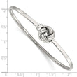 Stainless Steel Polished Love Knot Bangle