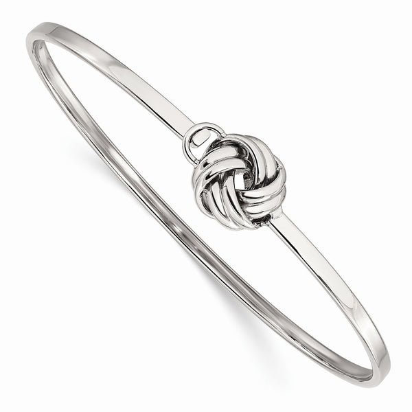 Stainless Steel Polished Love Knot Bangle