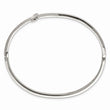 Stainless Steel Polished Cross Hinged Bangle