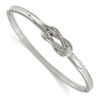 Stainless Steel Polished Knot Hinged Bangle