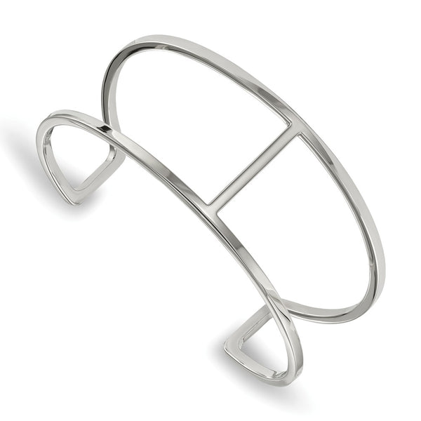 Stainless Steel Polished Cuff Bangle