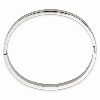 Stainless Steel Polished Actually, I can 6mm Hinged Bangle