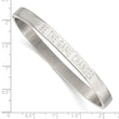 Stainless Steel Polished Be the Game Changer 6mm Hinged Bangle