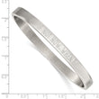 Stainless Steel Polished If Not Now When 6mm Hinged Bangle