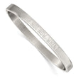 Stainless Steel Polished If Not Now When 6mm Hinged Bangle