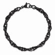 Stainless Steel Polished Black IP-plated Bracelet