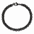 Stainless Steel Polished Black IP-plated 9in Bracelet