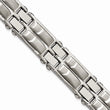 Stainless Steel Polished and Brushed 8.5in Link Bracelet