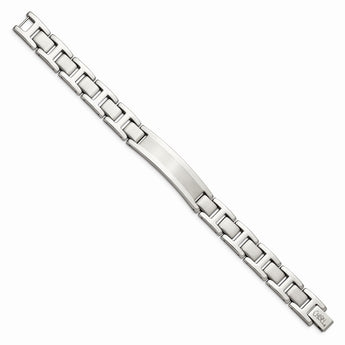Stainless Steel Brushed and Polished 8.25 ID Link Bracelet