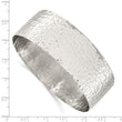Stainless Steel Polished Hammered Bangle