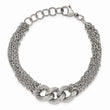 Stainless Steel Oval Chain with 1in ext. Bracelet