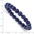Blue Nephrite Stretch Bracelet