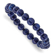 Blue Nephrite Stretch Bracelet