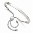 Stainless Steel Polished Bar Adjustable Bracelet