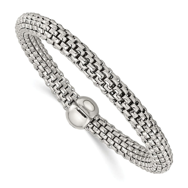 Stainless Steel Polished Stretch Bracelet