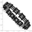 Stainless Steel Black IP-plated Bracelet