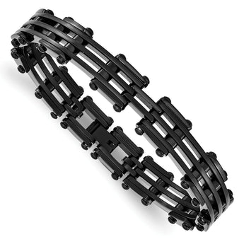 Stainless Steel Black IP-plated Bracelet