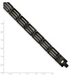 Stainless Steel Brushed Black-plated 8.5in Bracelet