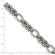 Stainless Steel Polished 8in with 1in ext. Bracelet