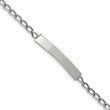 Stainless Steel Polished Curb Chain 8.5in ID Bracelet