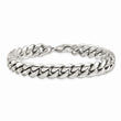 Stainless Steel Polished 8.5in Curb Chain Bracelet