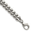 Stainless Steel Polished 8.5in Curb Chain Bracelet