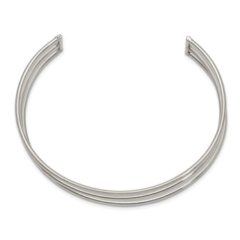 Stainless Steel Polished 12.60mm Cuff Bangle